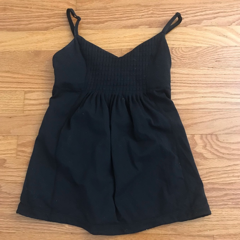 LULULEMON Black Spaghetti Strap Tank w/ Bra